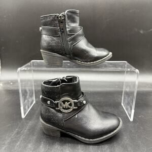 Michael Kors Black Ranahan Bootie Toddler Girls Size 6